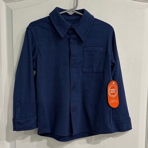 Wonder Nation Blue Button Down Shirt